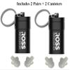 Ross Percussion High Fidelity Drummer Ear Plugs with 19 dB Noise Reduction - Includes Case and Keychain, Soft Silicone for Comfort (2 Pair) view 2