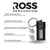 Ross Percussion High Fidelity Drummer Ear Plugs with 19 dB Noise Reduction - Includes Case and Keychain, Soft Silicone for Comfort (2 Pair) view 3