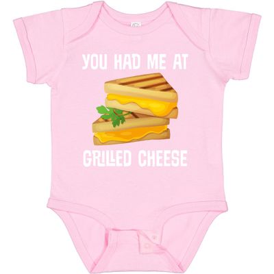 inktastic You Had Me At Grilled Cheese Sandwich Baby Bodysuit Newborn 0080 Pink 3a6a1