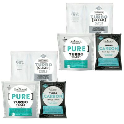 2x Still Spirits Pure Turbo Yeast, TurboClear, Liquid Carbon