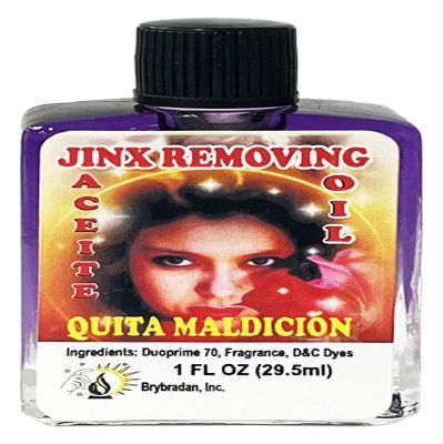 3 PIECES BRYBRADAN JINX REMOVING OIL/QUITA MALA SUERTE ACEITE -1/2 FL OZ 14.7ML