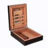 Bey-Berk Personalized Wooden 6-Cigar Humidor Box with Spanish Cedar Lining, External Hygrometer and Two-Way Humidity Control Pack Holder, Espresso view 3