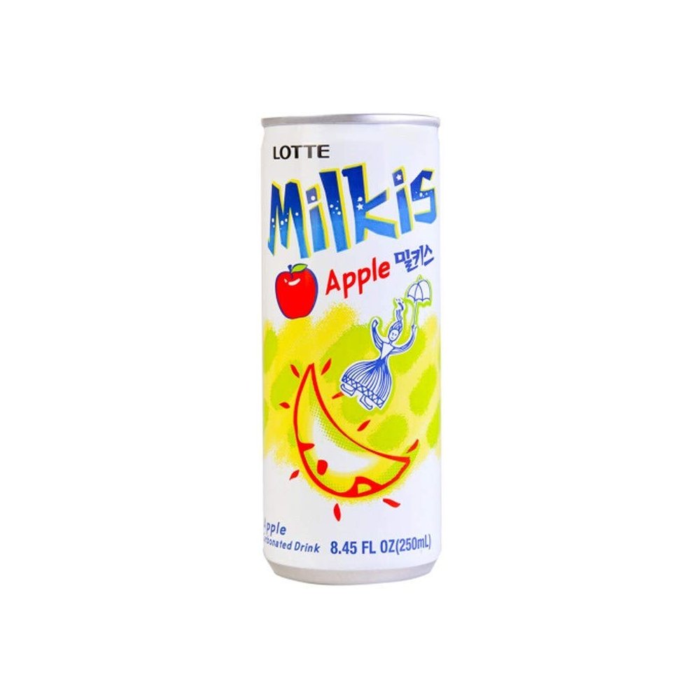 MILKIS Variety Flavor Set; Total 18 Cans(1 Can=250ml, 8.45 FL Oz) , 18 Apple