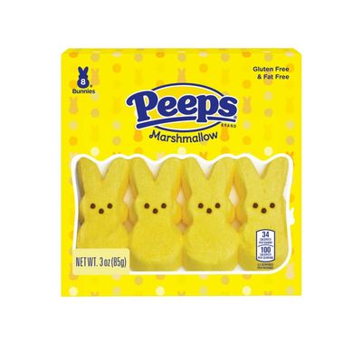 Peeps, Yellow Marshmallow Bunny Easter Candy, Gluten Free, 3 oz