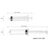 50 Pack Jello Shot Syringes, Reusable Safe and Washable Syringe Jello Shots with Caps for Halloween, Holiday, Birthday or Graduation Parties, Christmas Party Shots - Jello Shot Syringes 1.5 oz-L8 view 2