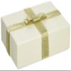 TAKEMEKI Gift Box, Glitter, White, Size L, Gold with Ribbon, Gift, Wrapping, Paper, Paste Box, Plain, Large, Accessories, Events, Birthday, Girlfriend, Boyfriend, Wedding, Celebration, Anniversary, Accessory Storage, Packaging, Simple, Cute, Stylish, view 1