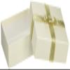 TAKEMEKI Gift Box, Glitter, White, Size L, Gold with Ribbon, Gift, Wrapping, Paper, Paste Box, Plain, Large, Accessories, Events, Birthday, Girlfriend, Boyfriend, Wedding, Celebration, Anniversary, Accessory Storage, Packaging, Simple, Cute, Stylish, view 2