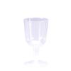 DecorFest 5.5 oz Premium Disposable Plastic Wine Glasses 4.75" (40-Count) Crystal Clear, Hard Plastic, 2 Piece Construction view 3