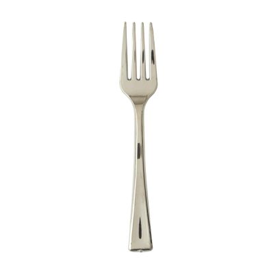 DecorFest Plastic Mini Forks 24pc/bag - Silver