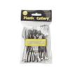 DecorFest Plastic Mini Forks 24pc/bag - Silver view 3