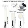Boao 3 Pcs Decanter Cleaning Brush Wine Glass Decanter Flexible Bottle Brush Set with Cleaning Beads Household Tools for Bottle Goblets Glasses Cups(Black) view 2