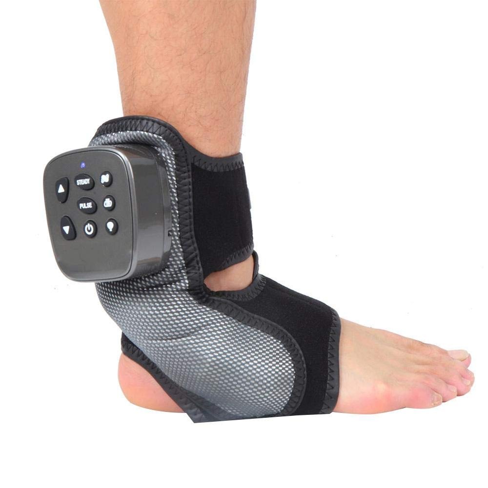 ZJchao Electric Foot Ankle Massager, Foot Massage Machine Massager Multi-Level Settings Vibration Heating Massage Pain Relief and Comfort Massage for Heels and
