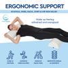 AllSett Health Half Moon Bolster Pillow for Legs, Back and Head (2 Pack) Semi Roll for Ankle and Foot Comfort with White Cotton Machine Washable Cover | Premium Memory Foam | 2 Pillow System view 4