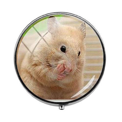 Beautiful Lovely Small Pet Mouse Hamster Pill Box - Charm Pill Box - Glass Candy Box Art Photo Jewelry Birthday Festival Gift Beautiful Gift