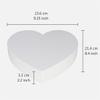 WENPACK Empty Heart Shaped Gift Box Strawberry Packaging (White) view 3