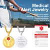 Supcare Engraved Stainless Steel Necklace Medical Alert Necklace for Men Customize Baseball Necklace Personalized Medical Id Necklace view 4