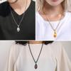 Supcare Medical Id Necklace for Men Football Chain Mens Jewelry Engraved Mens Necklace Stainless Steel Medical Alert Necklace Gold view 2