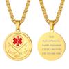 Medical Alert Necklace Personalized Necklace Men's Necklace Hockey Necklace Mens Jewelry view 1