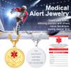 Medical Alert Necklace Personalized Necklace Men's Necklace Hockey Necklace Mens Jewelry view 4