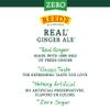 Reed's Zero Sugar Real Ginger Ale, Natural Ginger Ale Made with Real Ginger (24pk- 12oz Slim Cans) view 4