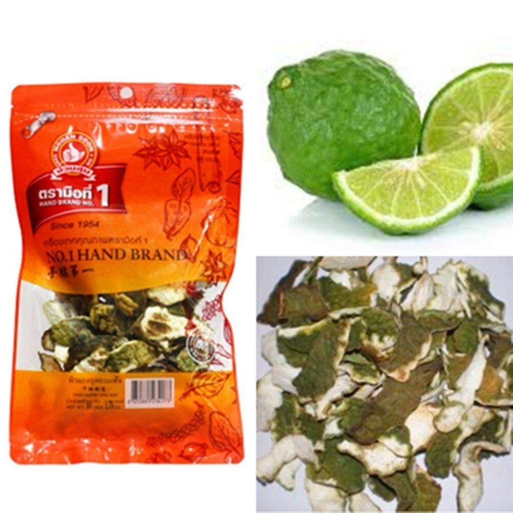 2 x 50g. Dried Bergamot Peel,Dried Kaffir Lime Skin For Thai Cuisine,TomYum,Tea Herb