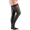 Actifi 15-20 mmHg Knee High Sheer Compression Stockings for Women, Closed Toe, Breathable Fabric - Best for Athletic Running, Cycling and Fatigue Relief - Large, Black view 1