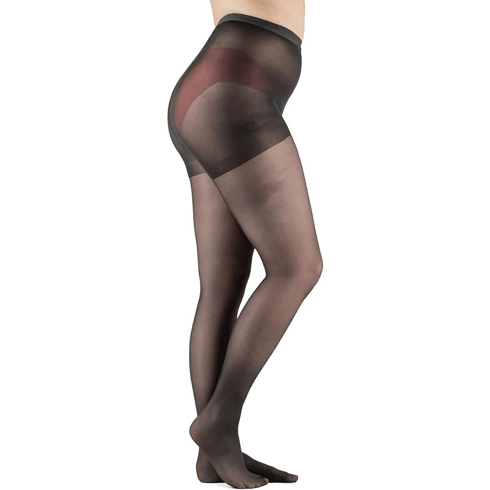 Actifi Women's Sheer 8-15 mmHg Compression Stockings, Pantyhose, Closed Toe, Mild Support
