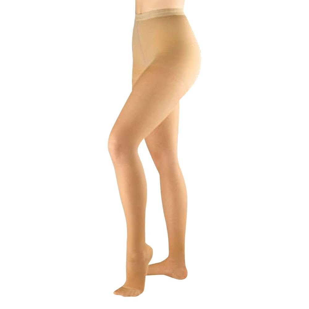 Actifi Women's Sheer 8-15 mmHg Compression Stockings, Pantyhose, Closed Toe, Mild Support