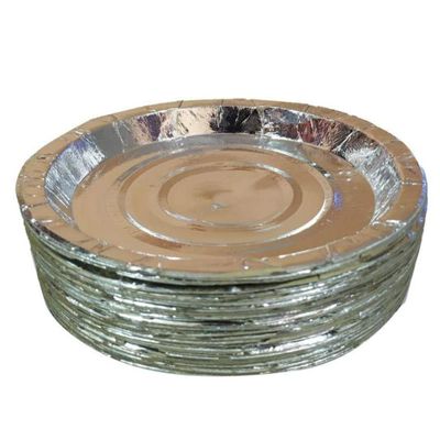 Ukal Disposable Paper Plate, Pack of 100 Pieces (8 Inch)