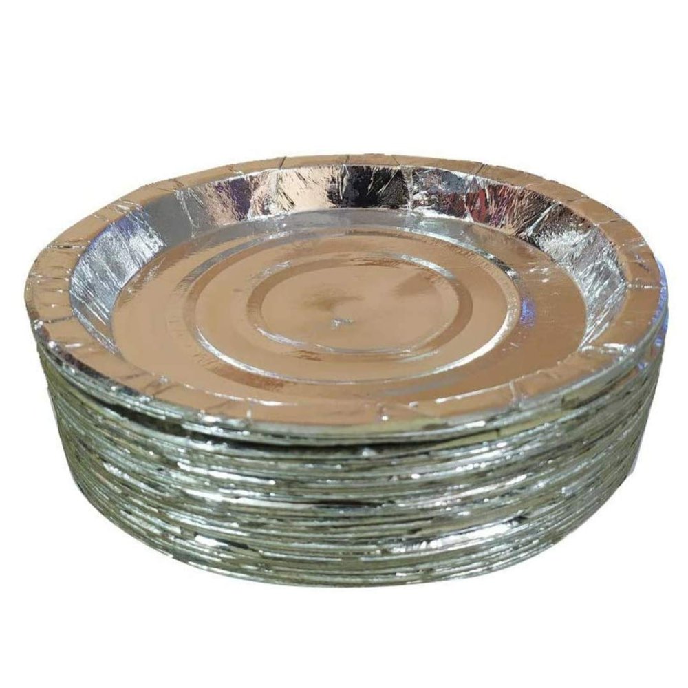 Ukal Disposable Paper Plate, Pack of 100 Pieces (8 Inch)
