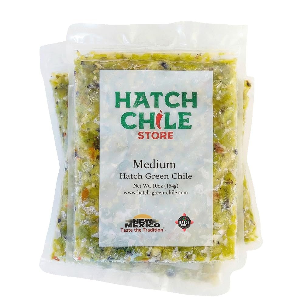 Medium Roasted Hatch Green Chile - 5lbs (Chopped)