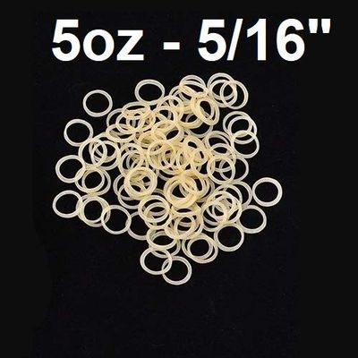 100x Dental Orthodontics Elastic Teeth Rubber Bands for Braces 5oz Force 5/16"