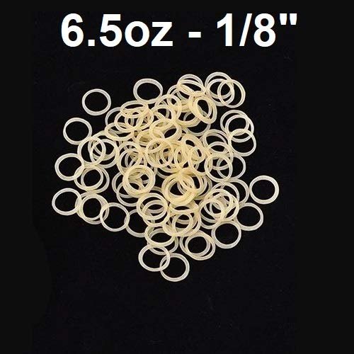 100x Dental Orthodontics Elastic Teeth Rubber Bands for Braces 6.5oz Force 1/8"