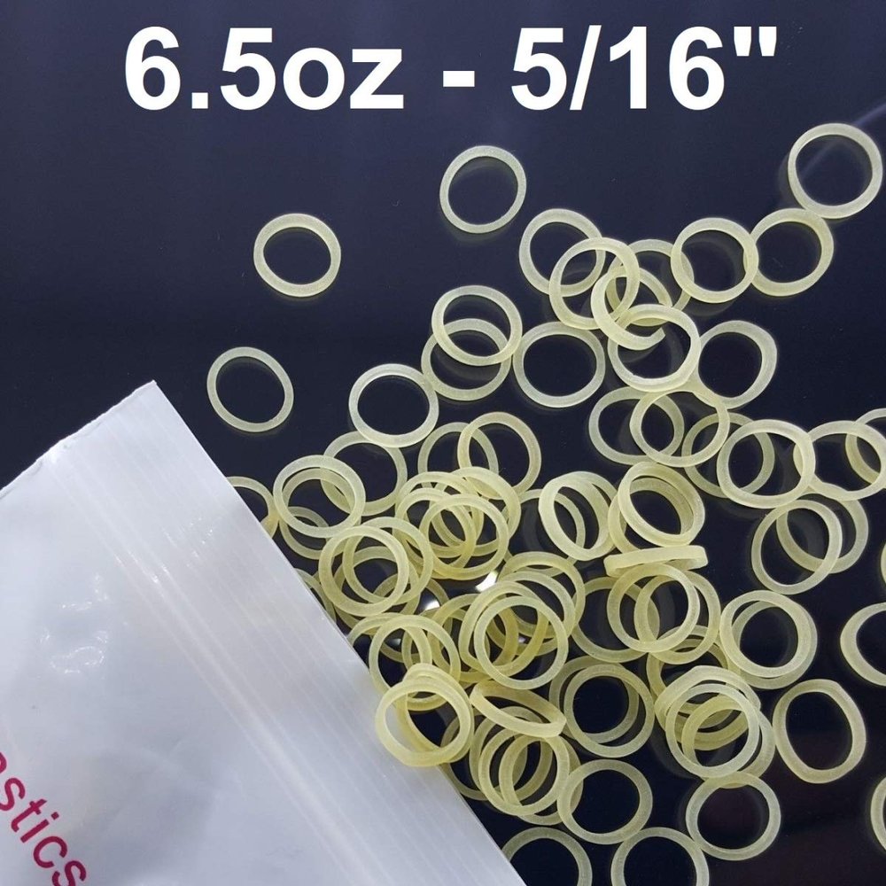 100x Dental Orthodontics Elastic Teeth Rubber Bands for Braces 6.5oz Force 5/16"