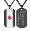 Dog Tag Military Id Necklace Mens Jewelry Personalized Necklace Engraved Mens Necklace Custom Mens Necklace view 1