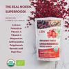 Organic Whole Lingonberries  Freeze-Dried Wild Nordic Superberry, Traditional ScandinavianSwedish Food  Pure, 100% Natural, Non-GMO & No Added Sugar  4oz (34 Servings) view 3