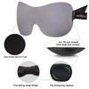PrettyCare 3D Sleep Mask 2 Pack,Eye Mask for Side Sleeper -3D Contoured Sleeping Mask Blackout Out for Men Women - Zero Eye Pressure Blindfold with Ear Plugs, Night Masks with Travel Bag (BlackGrey) view 3