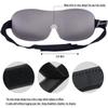PrettyCare 3D Sleep Mask 2 Pack,Eye Mask for Side Sleeper -3D Contoured Sleeping Mask Blackout Out for Men Women - Zero Eye Pressure Blindfold with Ear Plugs, Night Masks with Travel Bag (BlackGrey) view 4