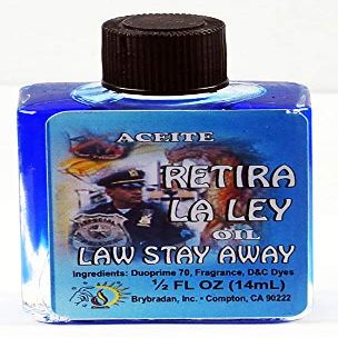 12 PIECES BRYBRADAN LAW STAY AWAY OIL/RETIRA LA LEY ACEITE 1/2 FL OZ 14.7ML