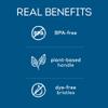Tom's of Maine Naturally Clean Toothbrush, Toothbrushes, Medium Toothbrush, 1-Pack view 3