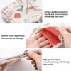 2PCS Cute Cartoon Sanitary Napkins Cotton Bag Case Pouch Storage Organizer for Women (C) view 2