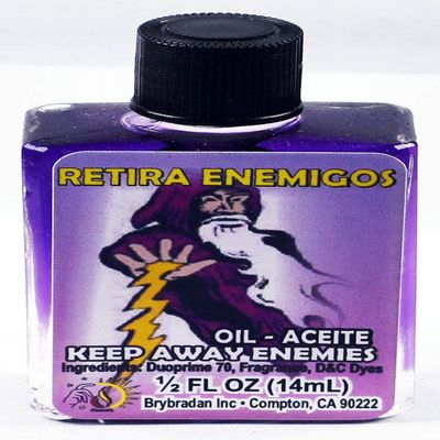 12 Pieces BRYBRADAN Keep Away Enemies Oil/RETIRA ENEMIGOS ACEITE 1/2 FL OZ 14.7ML