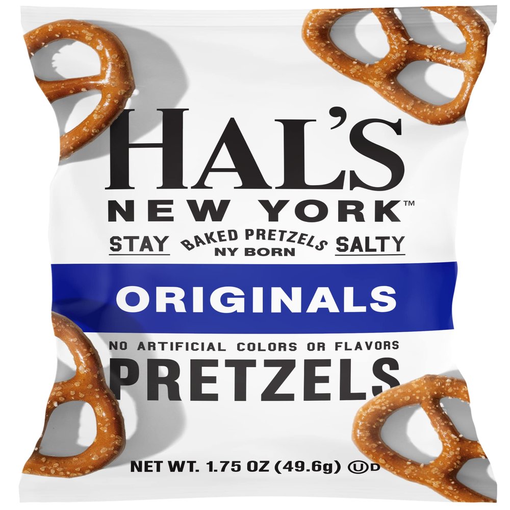 Hal's New York Baked Pretzels, Originals, 2 Oz (Pack of 24)