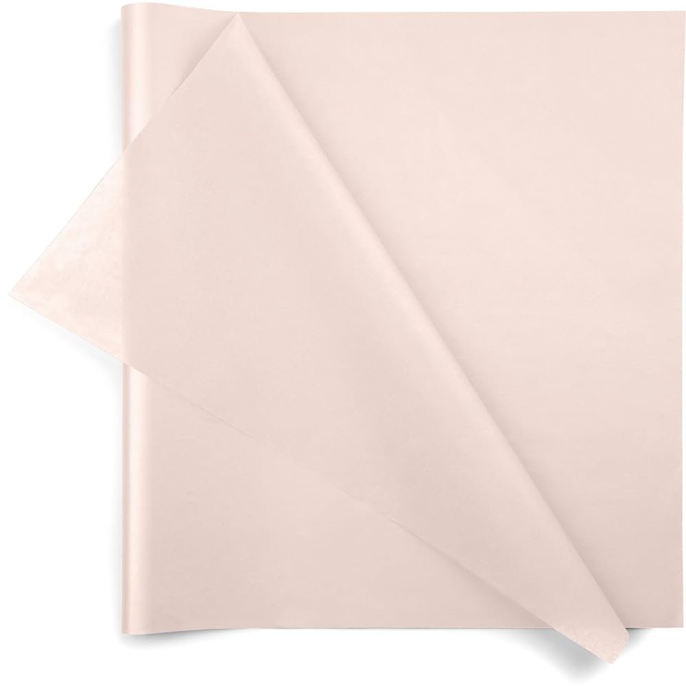 Paper Mart Blush Light Pink Matte Tissue Paper, Bulk Quantity of 480 Sheets, Tissue Paper for Gift Bags and Packing, 20 x 30 Inch Sheets