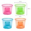 Party Essentials Plastic Bomber Cups, Jager Bomb Shot Glasses, 4 oz. Assorted Neon, 50 Ct view 2