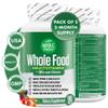 Whole Nature Whole Food Multivitamin for Men and Women Complete Daily Superfood Vitamins Plus Minerals Digestive Enzymes, Probiotics and Omegas. Plant Based Multi Vitamin, Non GMO (2) view 1