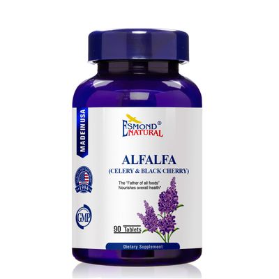 (5 Pack) Esmond Natural: Alfalfa - Celery & Black Cherry (Nourishes Overall Health), GMP, Natural Product Assn Certified, Made in USA - 1500mg, 450 Tablets