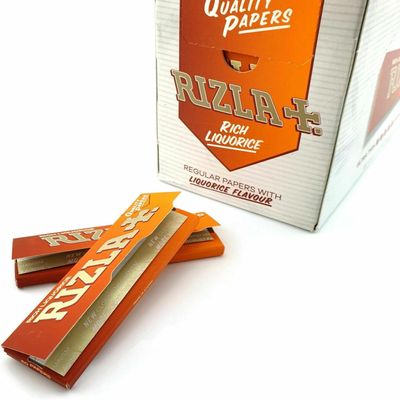 2 X Rolling Paper 50 Books per Box - Liquorice Coated