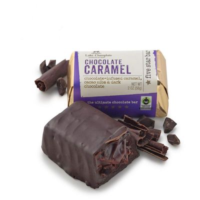 Lake Champlain Dark Chocolate Caramel Five Star Bar, 2 Ounces (16 Pack)