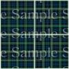 1/2 Sheet - Green Plaid Birthday - D24585 - 2D Edible Cake Cupcake Party Topper view 1